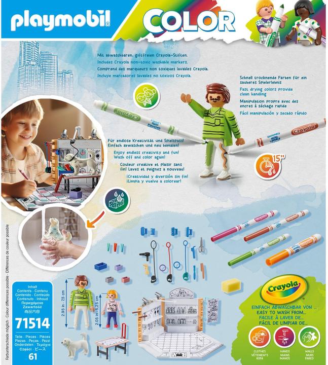 Produktbild Playmobil Hundesalon (71514, Playmobil Color)