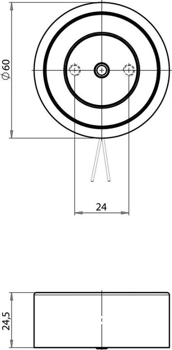 Produktbild effeff EFF 830-3C------F90 Magnet 830 C 300N 24V GS (Zimmertür, Indoor)