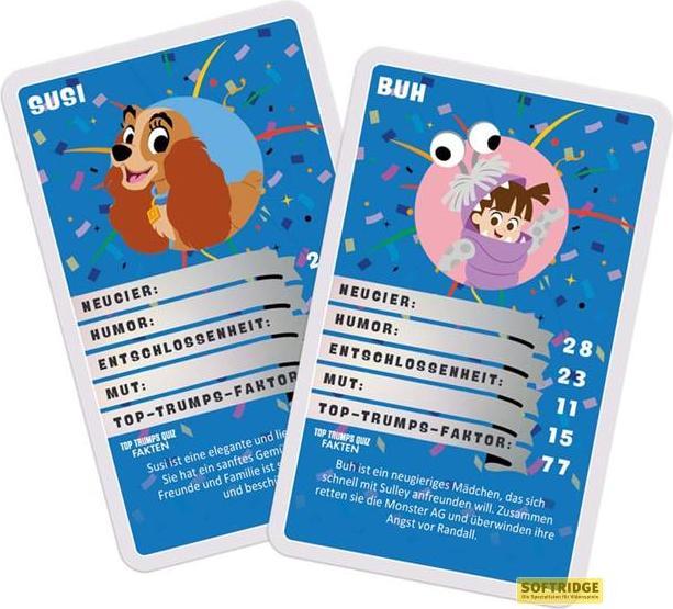 Produktbild Winning Moves Disney jeu de cartes Top Trumps Quiz Disney 100 *ALLEMAND*