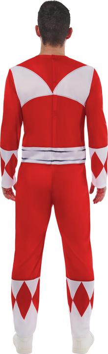 Actual product image Power Rangers Unisex Adult Red Power Ranger Costume (L)