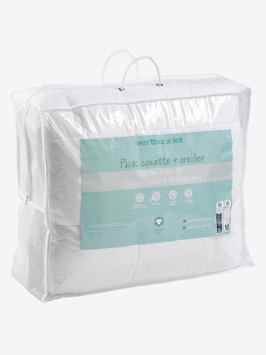 Produktbild Vertbaudet Kinder Bettwaren-Set aus Sommer-Bettdecke & Kissen aus Bio-Baumwolle