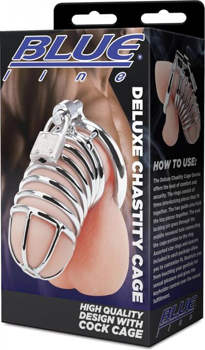 Actual product image Blue Line C&B GEAR Deluxe Chastity Cage