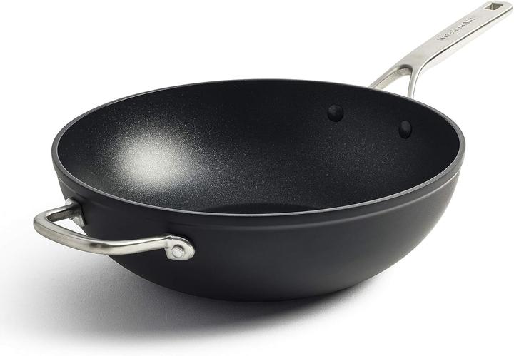 KitchenAid Antihaft-Wok (30 cm, Wok Pfanne, Aluminium, Edelstahl)
