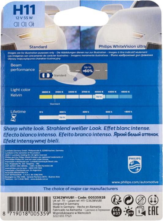Produktbild Philips WhiteVision ultra (H11)