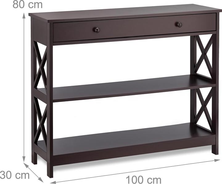 Actual product image Relaxdays Console table (100 x 30 x 80 cm)