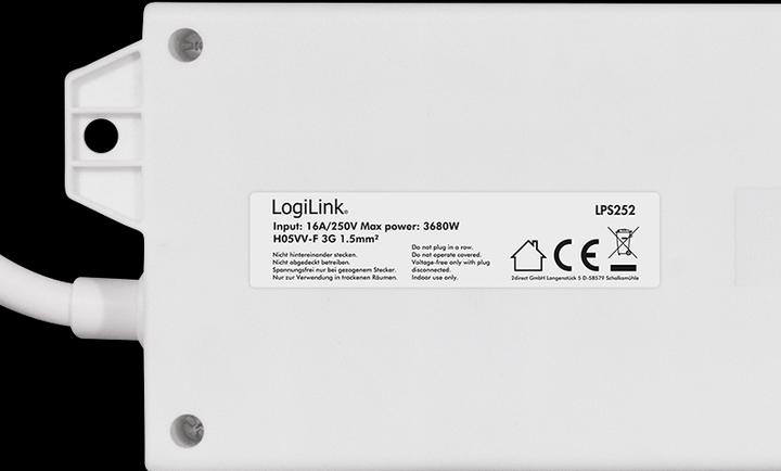 Image du produit LogiLink 4x CEE 7/3 max (4 x, CEE 7/3, 1.50 m)