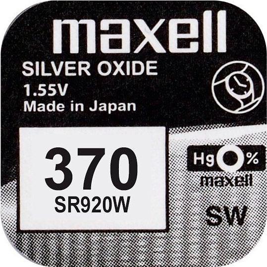 Image du produit Maxell 370 / SR920W - Pile de montre (1 pcs, SR69, SR920, 39 mAh)
