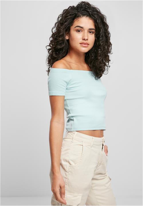 Actual product image Urban Classics Ladies Off Shoulder Rib Tee (5XL)
