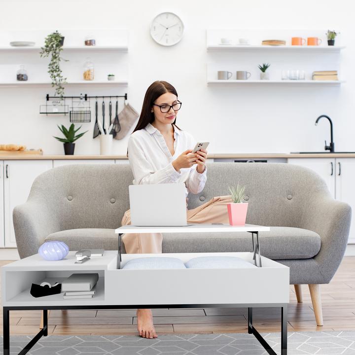 Image du produit Relaxdays Table basse (110 x 50 x 56 cm)