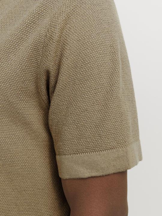 Actual product image Jack & Jones Jjeemil Knit Structure Shirt Ss Sn (M)