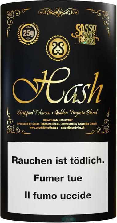 Actual product image Sasso Tobacco Tobaccos Hash 25gr. (Fine, 25 g)