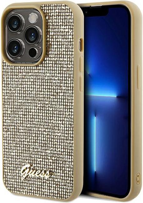Produktbild Guess GUHCP14LPMSDGSD iPhone 14 Pro 6.1" złoty/gold hardcase Disco Metal Script (Apple iPhone 14 Pro)