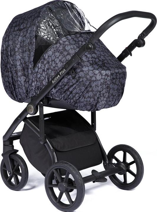 Produktbild Nordbaby Universal stroller rain cover, black print