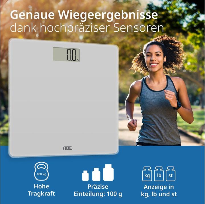 Immagine prodotto ADE Personenwaage Amina Silber, Displaytyp: Digital (180 kg)