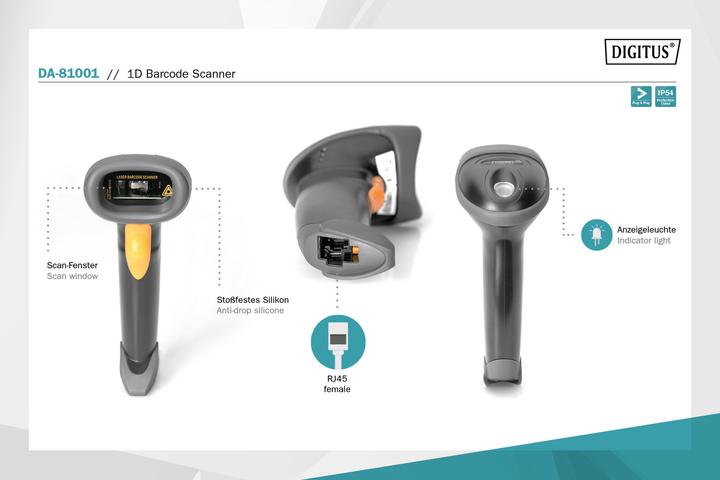 Actual product image Digitus DA-81001 (1D barcodes)