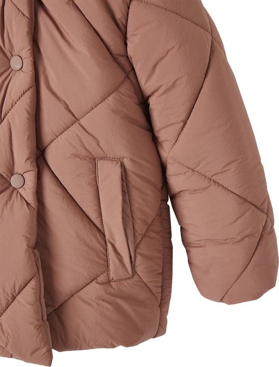 Produktbild Vertbaudet Mädchen Kapuzen-Steppjacke mit Teddyfleece-Futter, Wattierung Recycling-Polyester (116)