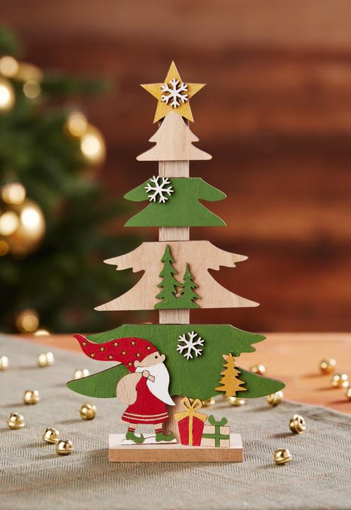 Actual product image VBS Wooden decoration set "Christmas Fir", 13 pcs.