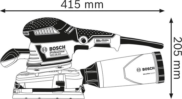 Produktbild Bosch Professional Gss 230 Ave (Schwingschleifer, 300 W)