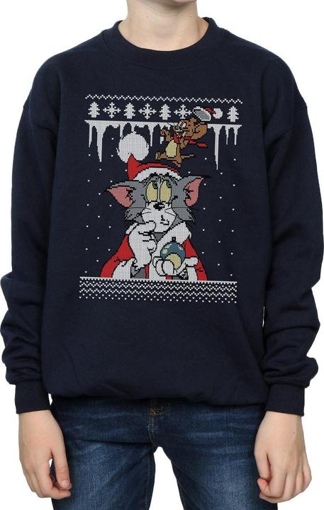 Tom & Jerry Christmas Fair Isle Sweatshirt Jungen