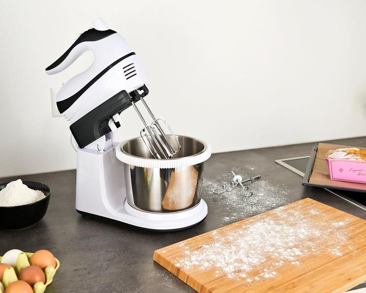 Produktbild Rosenstein & Söhne Handmixer-Set: Rührständer, Edelstahl-Schüssel (500 W)