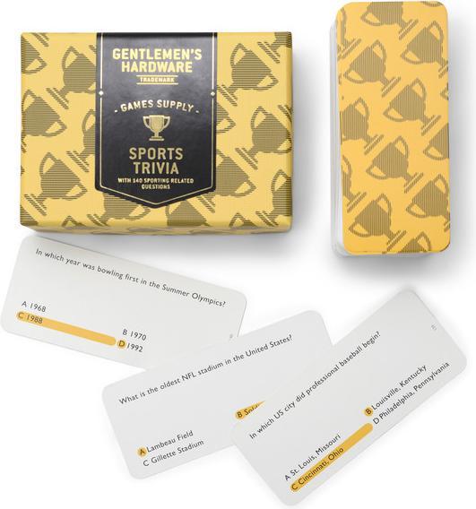 Actual product image Gentlemen's Hardware Sports Trivia (English)