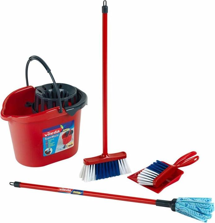 Actual product image Theo Klein Vileda broom cart + vacuum cleaner