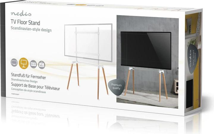 Produktbild Nedis TV Bodenständer 60 - 75 " maximal unterstützes Bildschirmgewicht: 40 kg Scandinavian Design A (75", 40 kg)