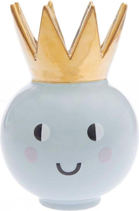 Rico Design Ceramic vase crown, blue.700240