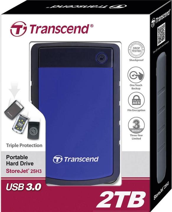 Actual product image Transcend StoreJet 25H3 (2 TB)