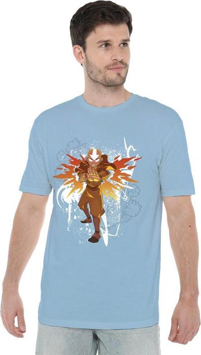 Immagine prodotto Avatar: The Last Airbender Maglietta Aang Fiore e Pesce Uomo (L)