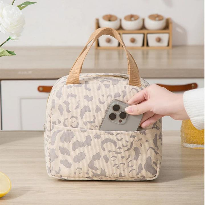 Image du produit Only-Bags.Store Kleine tragbare Thermolunch-Tasche Lebensmittel-Box Kühler Lunch-Box