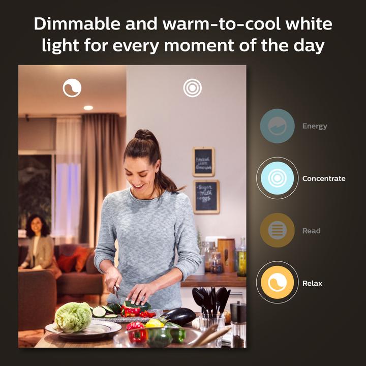 Actual product image Philips Hue White Ambiance (E27, 8 W, 1100 lm, 1 x, F)
