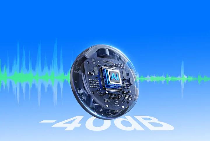 Actual product image Boya BOYALINK 3-01 2.4G Wireless Microphone with AI chip