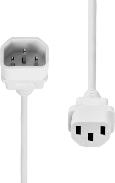 Image du produit ProXtend Cordon d'extension d'alimentation C13 vers C14 5M Blanc (5 m)