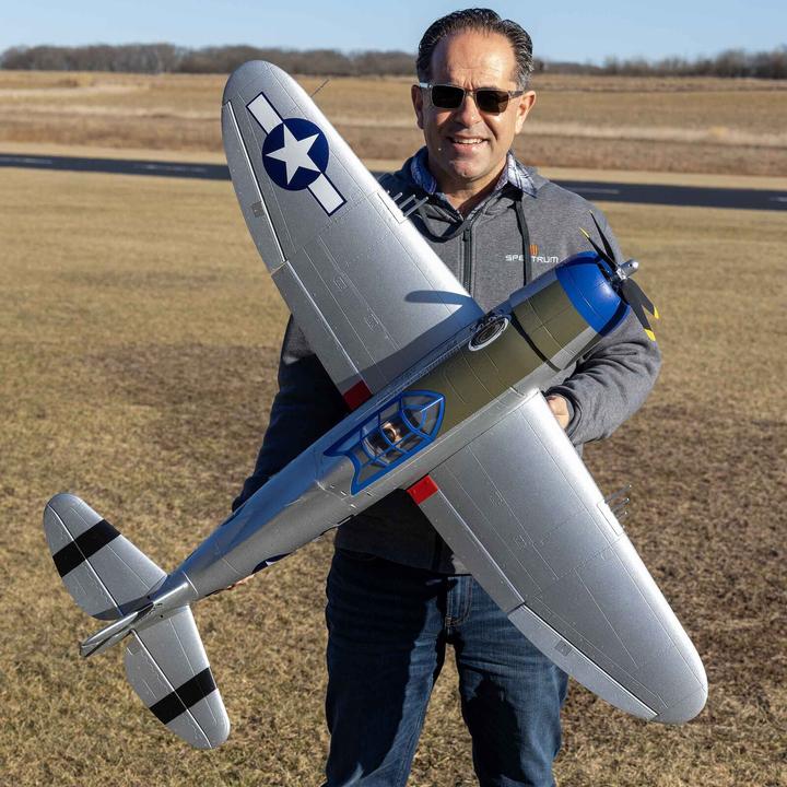 Actual product image E-Flite FLIEGER P-47 RAZORBA. 1200mm EP BNP BNF BASIC (Warbird)