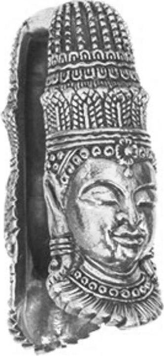 Star Piercing Ohrgewicht Schlüsselloch silber Buddha Figur (Messing)