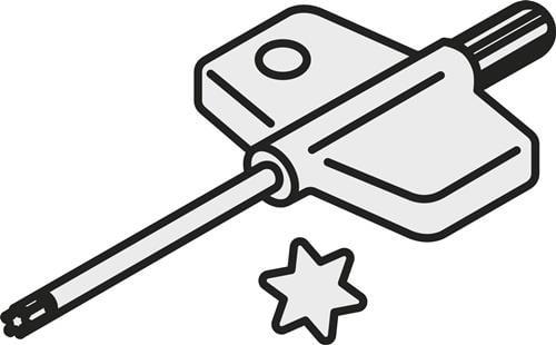 Pramet Torx-Schlssel ISO FLAG T10P Bruttogewicht 8,2g