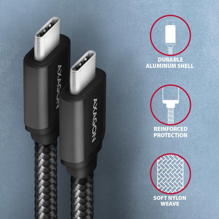 Actual product image Axagon USB C – USB C (3 m, USB 3.2 Gen 1)