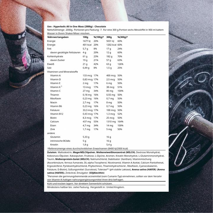 Produktbild USN Hyperbolic Mass (Chocolate, 1 Stk., 2100 g)