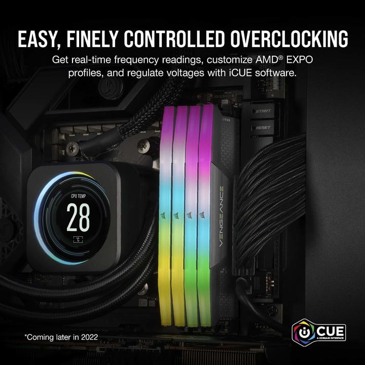 Produktbild Corsair Vengeance RGB (2 x 32GB, 6000 MHz, DDR5-RAM, DIMM)