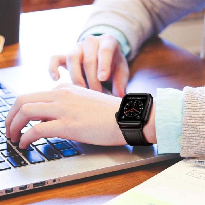 Image du produit Tech-Protect Leatherfit Strap for Samsung Galaxy Watch Ultra (47mm) - Noir (Cuir véritable)