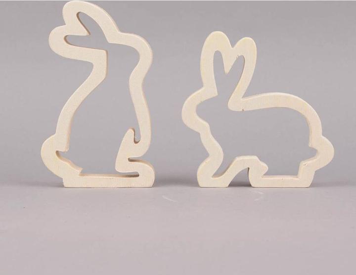 Actual product image Creativ Company Easter bunny plywood (2 x, 4 x 12 x 17 cm)