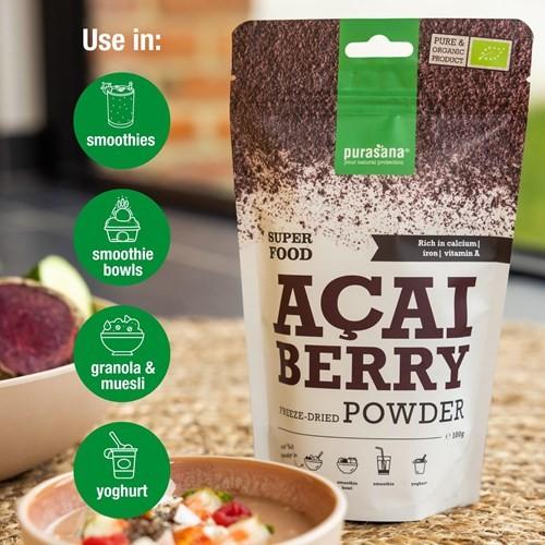 Produktbild Purasana Acai Berry Powder (100g) (Acai, 1 Stk., 100 g)
