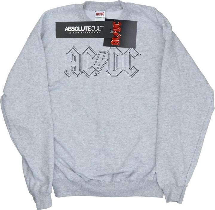 AC/DC Black Outline Logo Sweatshirt Mädchen