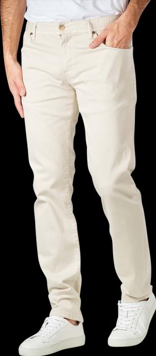 Actual product image Alberto Coloured Pipe Jeans Regular Fit Off White (W29/L32)