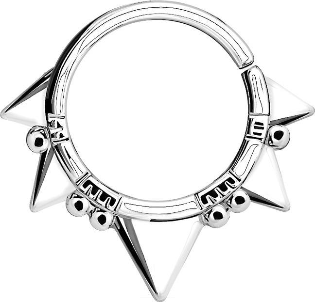 Immagine prodotto Star Piercing Anello per setto nasale a cinque triangoli d'argento (Ottone)