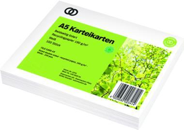 Produktbild Soennecken Karteikarte oeco 1572 RC A5 liniert 100 St./Pack. (A5, 100 x)