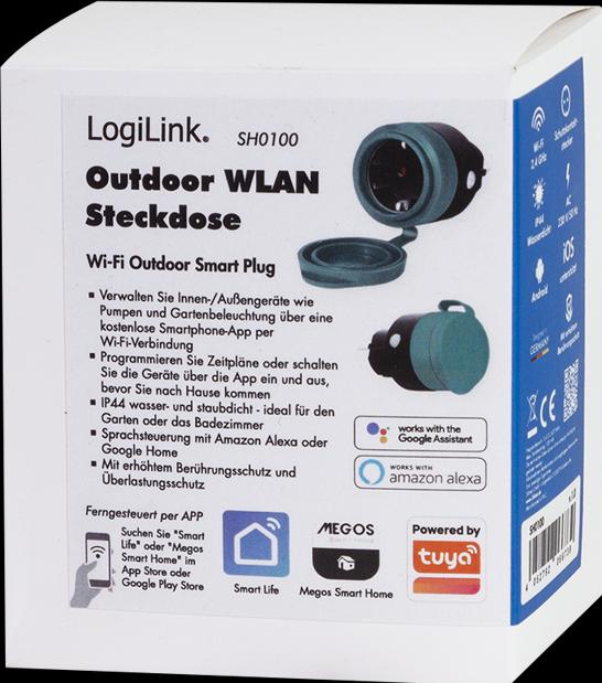 Produktbild LogiLink Smart Home Wi-Fi Plug Outdoor CEE 7/3