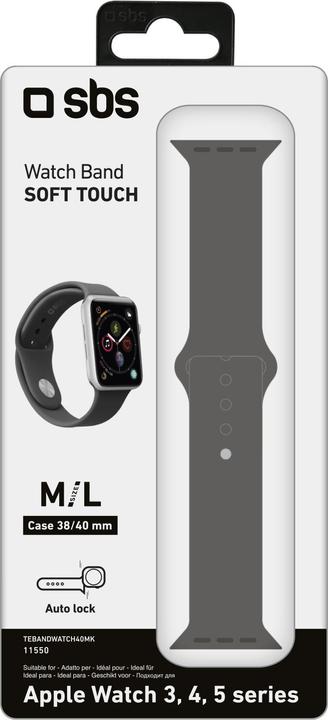 Immagine prodotto SBS Cinturino taglia M/L per Apple Watch 3/4/5/6/7/SE 40 mm (Silicone)