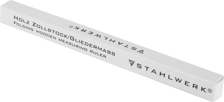 Produktbild Stahlwerk Zollstock 3er Set 1 Meter präziser Holz-Gliedermassstab, Meterstab (Metrisch)